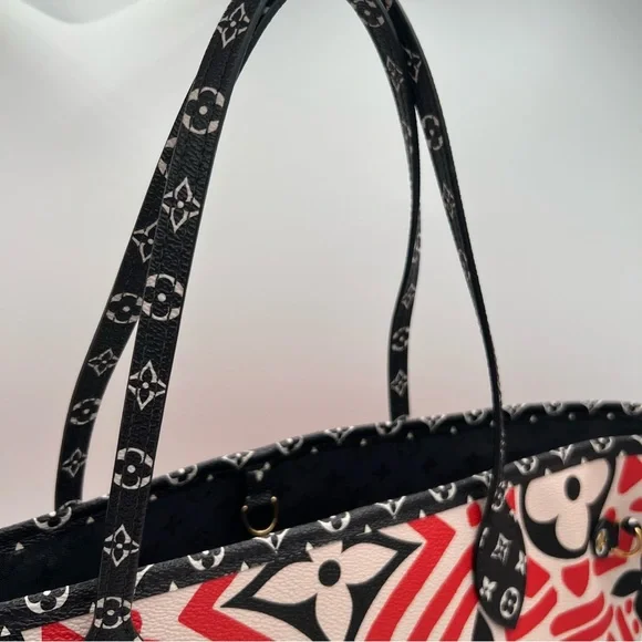 Authentic Louis Vuitton limited edition Monogram Creme Rouge Neverfull MM ❤️ - Picture 3 of 12